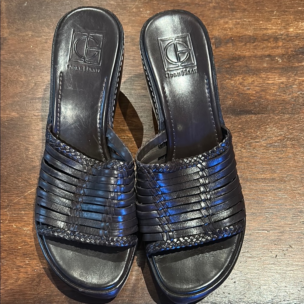 Cole Haan Brown Wedges with Contoured Comfort